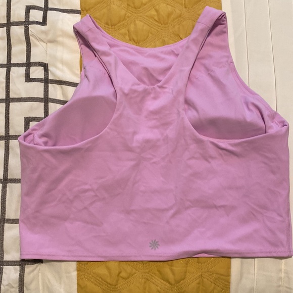 Athleta pink conscious crop bra size large D/DD - Picture 2 of 5